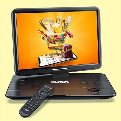 TEMU 17.9" Portable Dvd 15.6" Hd , 6 Rechargeable Battery, -shocking, , Av /usb/sd , Region-free,