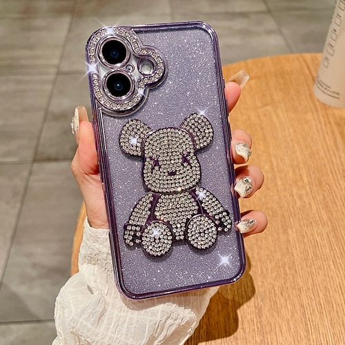 Handy Hülle Handyhüllen Für iPhone 17 Pro Max 17 Air 16 15 14 Pro Max Plus 13 12 11 Pro Max Rückseite Bling Glitzer glänzend Stoßfest Retro TPU Image