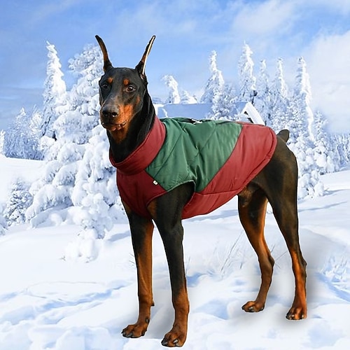 Hund Mäntel Jacke Steppjacke mit Geschirr Wasserdicht Winddicht Warm Outdoor Hundebekleidung for Klein Mittelgroß Groß Image