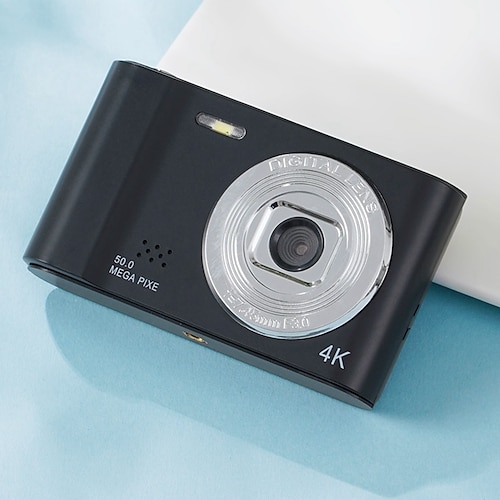 4K-Digitalkamera, Point-and-Shoot-Fotografie, Reise-Selfie-Kamera, 2,4-Zoll-Bildschirm, Einsteiger-Geschenk, kompakte Digitalkamera, Selfie, Mini-Retro-Kamera