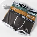 1 pz uomo boxer in cotone mutandine intimo 3 colori L XL 2XL 3XL cintura morbida con lettera traspirante morbido sport di moda
