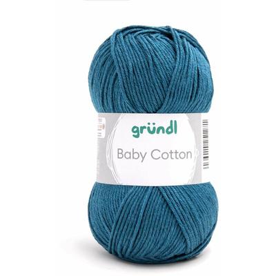 Gründl - Wolle Baby Cotton 50 g petrol Handarbeit