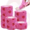 Bandage imprimé en forme de cœur Love, élastique respirant, bande de sport, utilisé pour le genou, rose, 4.5m
