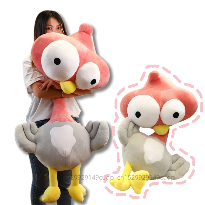 50/70/100 cm Lustige Big-eye Straußen Vogel Plüsch Spielzeug Rosa Kopf Grau Körper Vogel plüsch Puppe Dekorieren Schlafzimmer Wohnzimmer Sofa