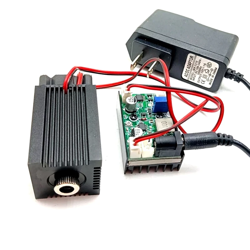 850 nm 1 W 1000 mW IR-Laser fokussierbarer Punkt + Treiber TTL + Lüfterkühlung + 12-V-Adapter Image