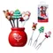 1 Set Weihnachten Baum Edelstahl Dessert Obst Gabeln Mit Halter Set Mini Nette Salat Lebensmittel Besteck Geschirr Küche Gadgets