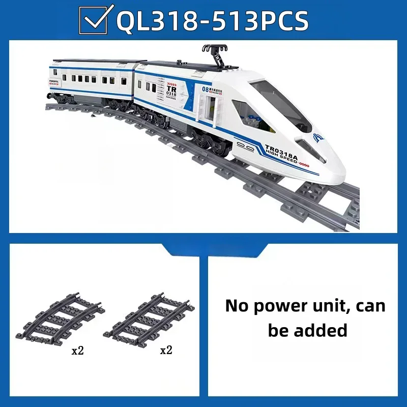 Moc Track Bausteine Hoch geschwindigkeit szug, U-Bahn montierte Bausteine Modell Home Fixtures Ornamente perfekte Geschenke Image