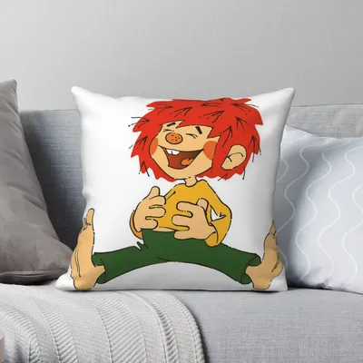 Meister Eder Und Sein Pumuckl Quadratischer Kissenbezug, Polyester, Leinen, Samt, kreativer Image