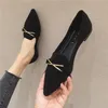 Schuhe für Frauen schwarze flache Frau Schuhe spitze Zehen Slipper stilvoll und günstig Original Tagesablauf lässig Licht a