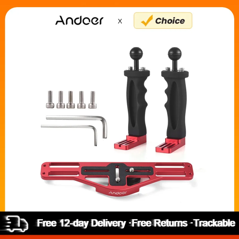 Doppel griff Kamera Tauch gerät Handheld wasserdichte Unterwasser Tablett Stabilisator Gehäuse Halterung für Gopro Canon Sony Nikon DSLR Image