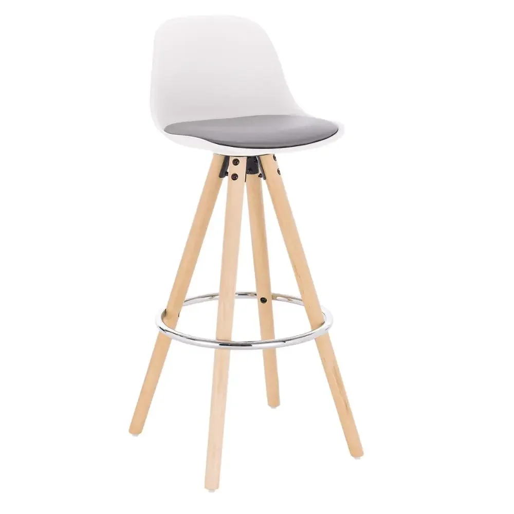 WOLTU 1 x bunter Barhocker, Thekenhocker, Sitz, Küchenhocker mit Fußstütze, Barstühle für Küche, Esszimmer, Kaffee, Büro, Zuhause
