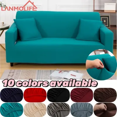1/2/3/4 Seats sofa Couch Cover Waterproof Elastic Corner Sofa Covers L Shaped Sofa Slip Cover Protector Bench Cover thin fabric