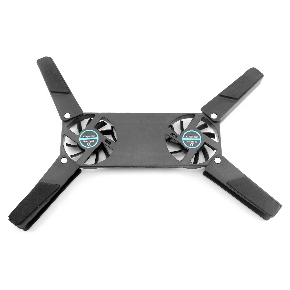 USB-betriebenes faltbares Kühler pad mit doppelten 60-mm-Lüftern Laptopst änder Notebook-Kühl kissen für Notebook-Laptop-PC Image