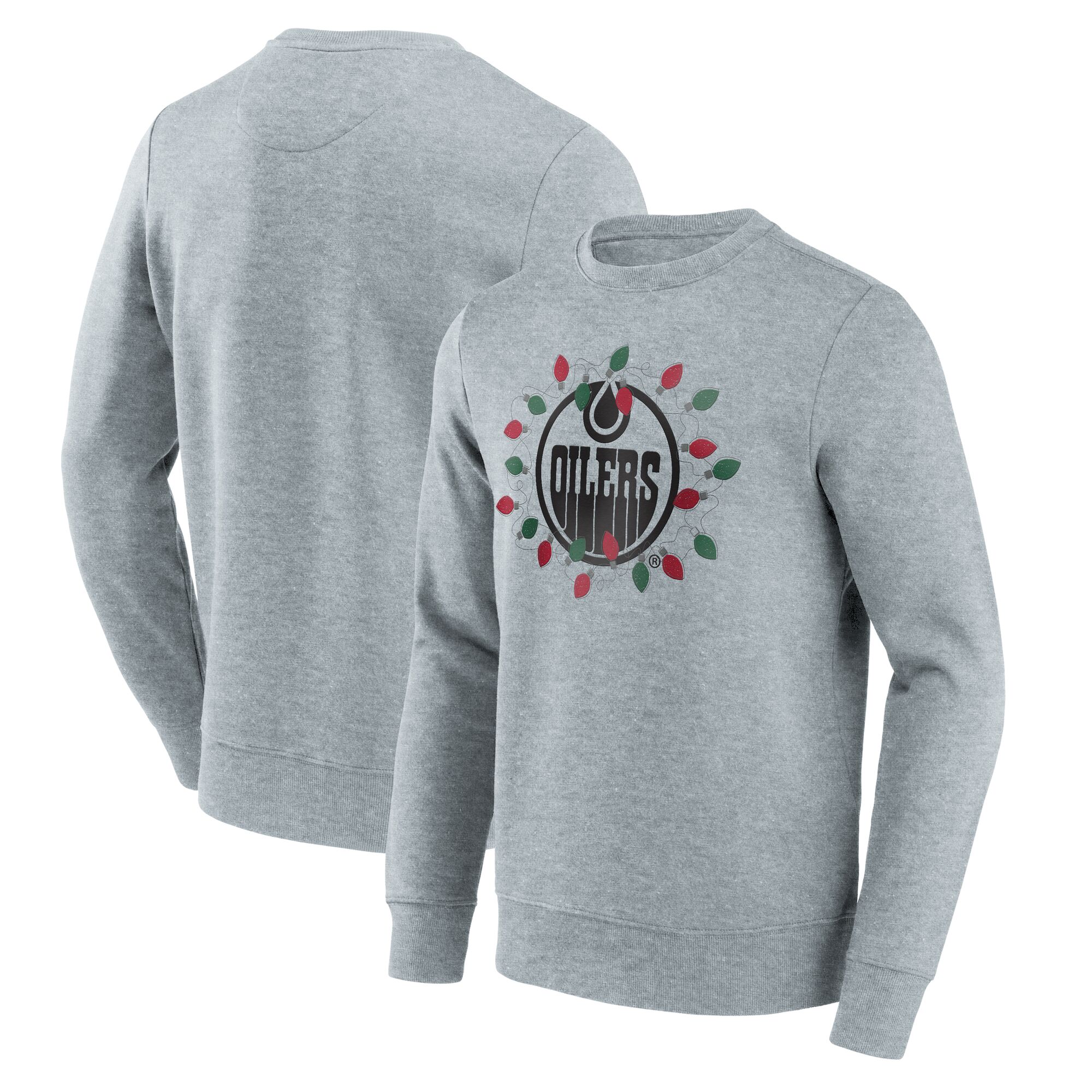 Edmonton Oilers Weihnachts-Sweatshirt mit Rundhalsausschnitt – Herren Image