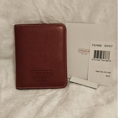 Coach Bags | Coach 100% Leather Photo Album Book For Those Treasured Family & Friend Photo's | Color: Red | Size: Os