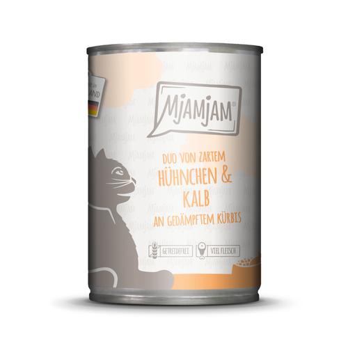 6x400g MjAMjAM Mahlzeiten Huhn & Kalb Katzenfutter nass