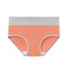 Women's Basic Panties 1 PC Underwear Simple Classic Pure Color Mid Waist Plus Size Gender Neutral Light Blue Black White M L XL Home Outfits