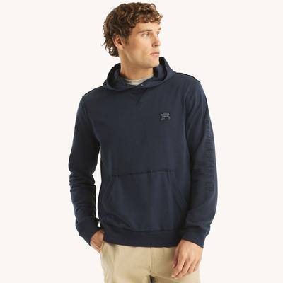 Nautica Men's Nautica Jeans Co. Pullover Hoodie Stellar Blue Heather, M