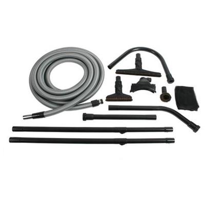 18' Residential Central Vacuum High Reach System with Four Piece Tool Kit and 30 Foot Hose #93455