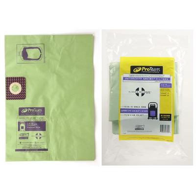 ProTeam ProGuard Wet/Dry 15-20 Gallon Vacuum Genuine Intercept Micro Filter Bags for the #107180, 3 Pack