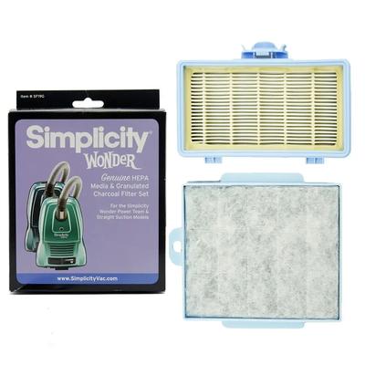 Simplicity Genuine HEPA Media and Granulated Charcoal Filter Set for Wonder Models #SF19G, 3 Sets