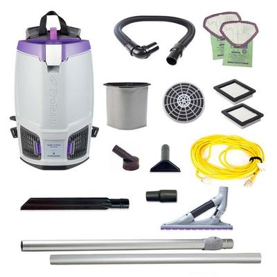 ProTeam GoFit 6 PLUS, 6 quart Backpack Vacuum #107707 with ProBlade Carpet Tool Kit #107530