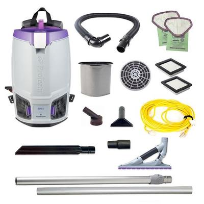 ProTeam GoFit 6, 6 quart Backpack Vacuum #107698 with ProBlade Carpet Tool Kit #107530