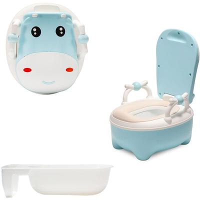 Kinder Töpfchen Kindertoilette Babytopf wc, Kinder Toilettensitz Toilettentrainer mit Griffe und Image