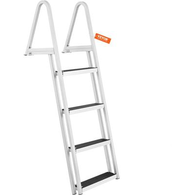 Vevor Dockleiter, 4 abnehmbare Stufen, 159 kg Tragkraft, Bootsleiter aus Aluminiumlegierung mit 10 Image