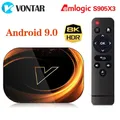 VONTAR X3 4GB 32GB 8K TV BOX Android 9 Smart Android TVBOX 9.0 Amlogic S905X3 Wifi 1080P BT 4K Set Top Box lettore multimediale