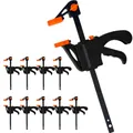 Morsetto per la lavorazione del legno da 4' 1/2 pezzi Set Tipo fisso Velocità di rilascio rapido del cricchetto Kit barra di lavoro in nylon estruso Gadget spalmatori Portatili fai da te