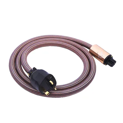 HI-End UK Power Cord Cable UK Mains 3 Pin Plug UK Plug Mains Power Cable Lead HIFI Power Extension