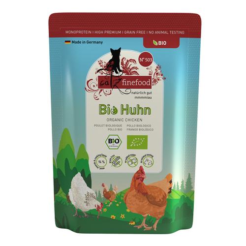 Sparpaket 24x85 g catz finefood Bio No.503 Huhn Katzennassfutter