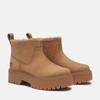 Chelseaboots TIMBERLAND "STONE STREETMID WARM LINED BOOT", Damen, Gr. 41, braun (wheat nubuck), Leder, sportlich, Schuhe, Winterstiefel,Winterschuhe,gefüttert