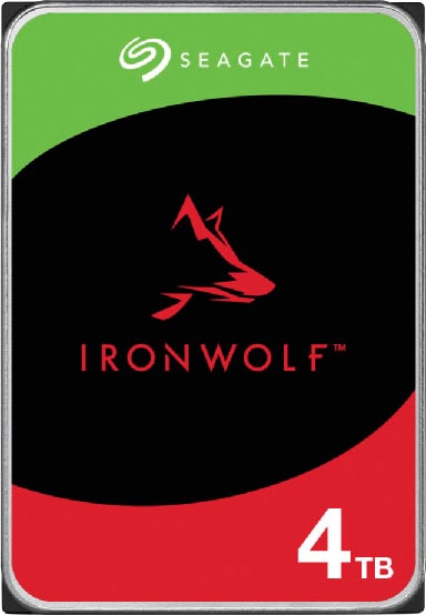 SEAGATE interne HDD-Festplatte "IronWolf 4TB", bunt (grün, schwarz, rot), 4 TB, Festplatten Image