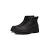 Schnürboots CALVIN KLEIN JEANS "LUGGED BOOT LACEUP REBELLIOUS", Herren, Gr. 45, schwarz, Leder, Lederimitat, unifarben, modisch, Schuhe, Schnürstiefelette, Plateauboots, Profilsohle, mit Anziehlasche