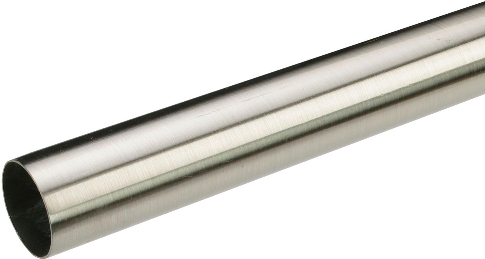 Gardinenstange LIEDECO "Gardinenrohr, Stilrohr, Gardinenstange 20 mm "France" Gr. 4, silber (edelstahlfarben), L:240cm Ø:20mm, Gardinenstangen Image