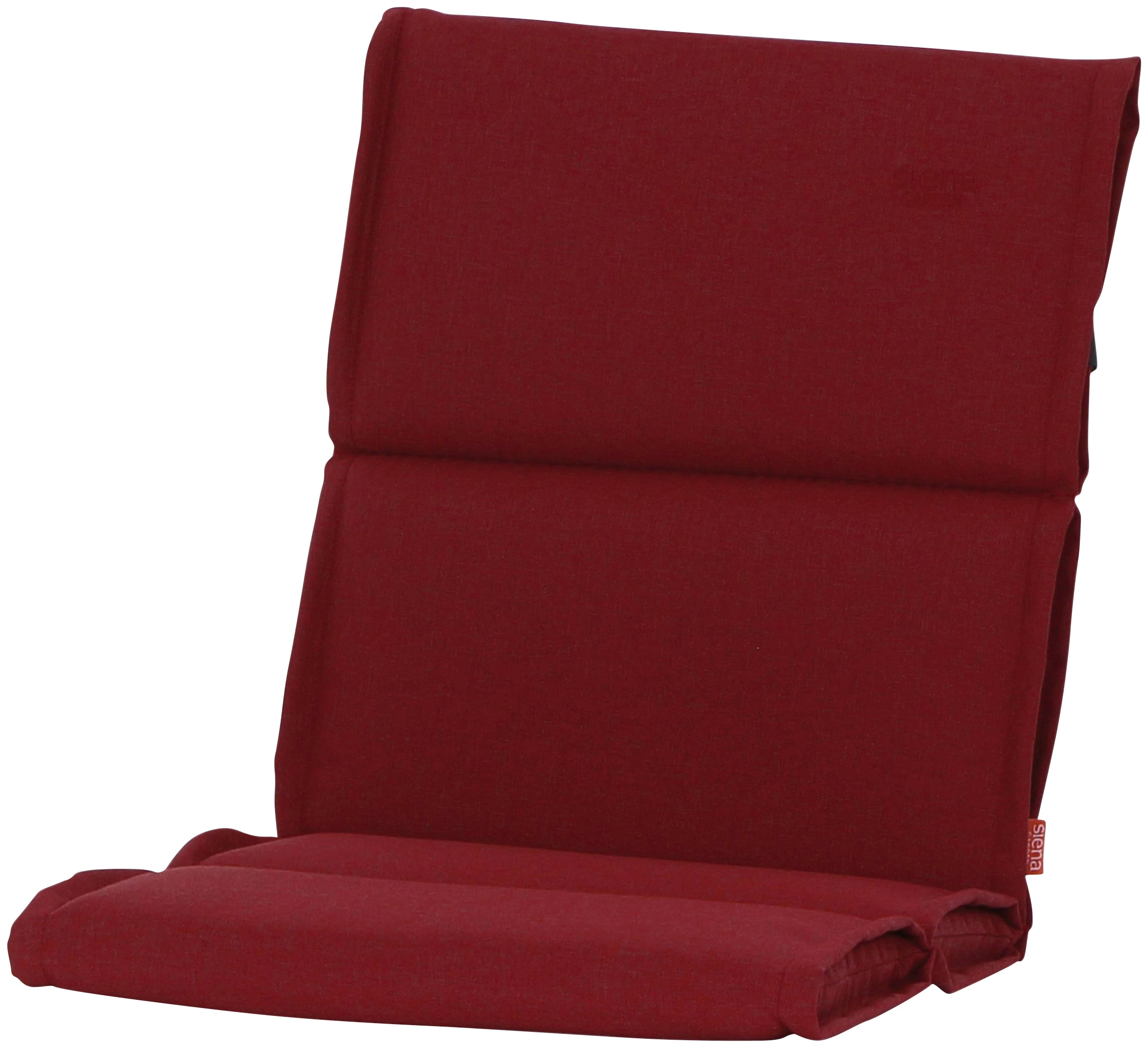 Polsterauflage SIENA GARDEN "Stella", rot, B:46cm H:3cm T:96cm, Polsterauflagen, Polsterauflage, B/T: 46x96 cm