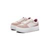 Plateausneaker CALVIN KLEIN JEANS "BOLD PLATF LACEUP LOW MG SUEDE", Damen, Gr. 39, rosa (altrosa), Veloursleder, sportlich, Schuhe, Freizeitschuh, Halbschuh, Schnürschuh mit seitlichem CK-Logo