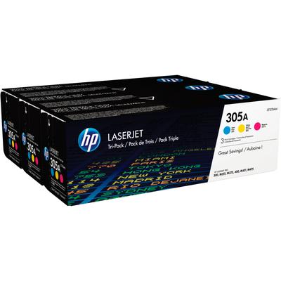 HP Tonerkartusche "305 Original LaserJet" Tonerpatronen cyan/magenta/gelb