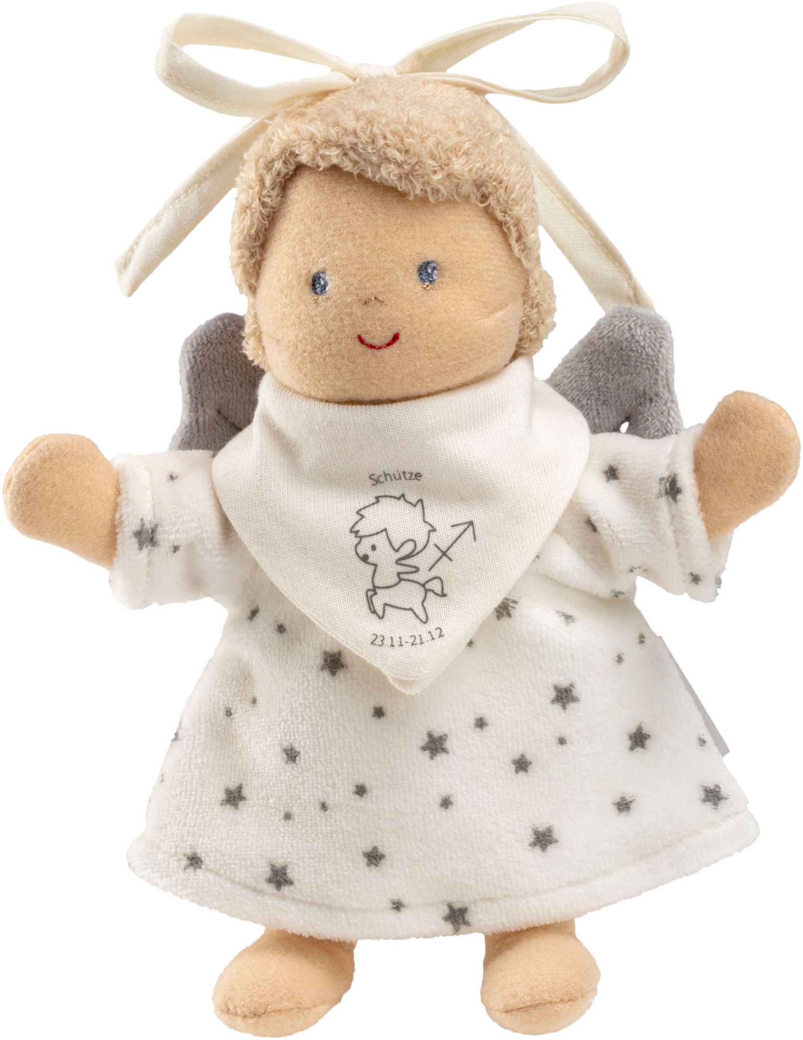 Greifspielzeug STERNTALER "Anhänger Sternzeichen Schütze", bunt, Greifspielzeug, KinderB:13cm H:17cm, Baumwolle, Flauschstoff, Nicki, Polyester, B:13cm H:17cm