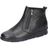 Schlupfboots WALDLÄUFER "K-INGA", Damen, Gr. 7,5 (41), schwarz, Nappaleder, unifarben, klassisch, Schuhe, Winterboots, Stiefelette, Bequemschuh in Komfortweite K (=extraweit)