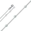 Fußkette ONE ELEMENT "Fußkettchen aus 925 Silber 25 cm", silber, Fußkettchen, Damen, Silber 925 (Sterlingsilber), Damen Silber Schmuck Rundankerkette