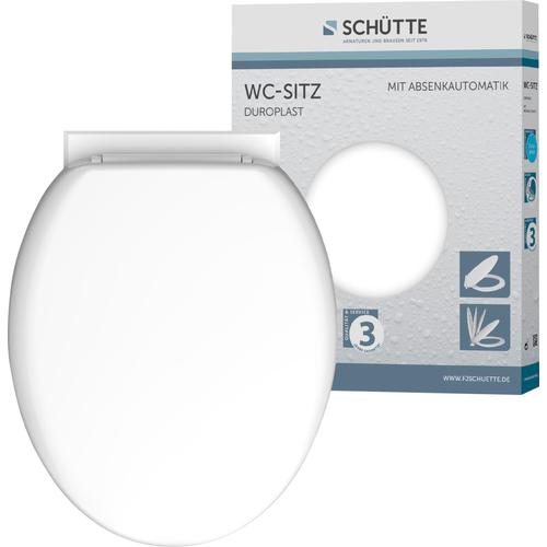 WC-Sitz SCHÜTTE ""UNI"" WC-Sitze weiß Duroplast, Absenkautomatik