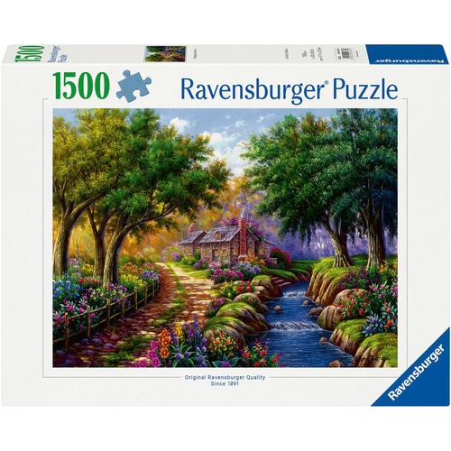 Puzzle RAVENSBURGER ""Cottage am Fluß"" Puzzles bunt Kinder Made in Germany; FSC - schützt Wald weltweit