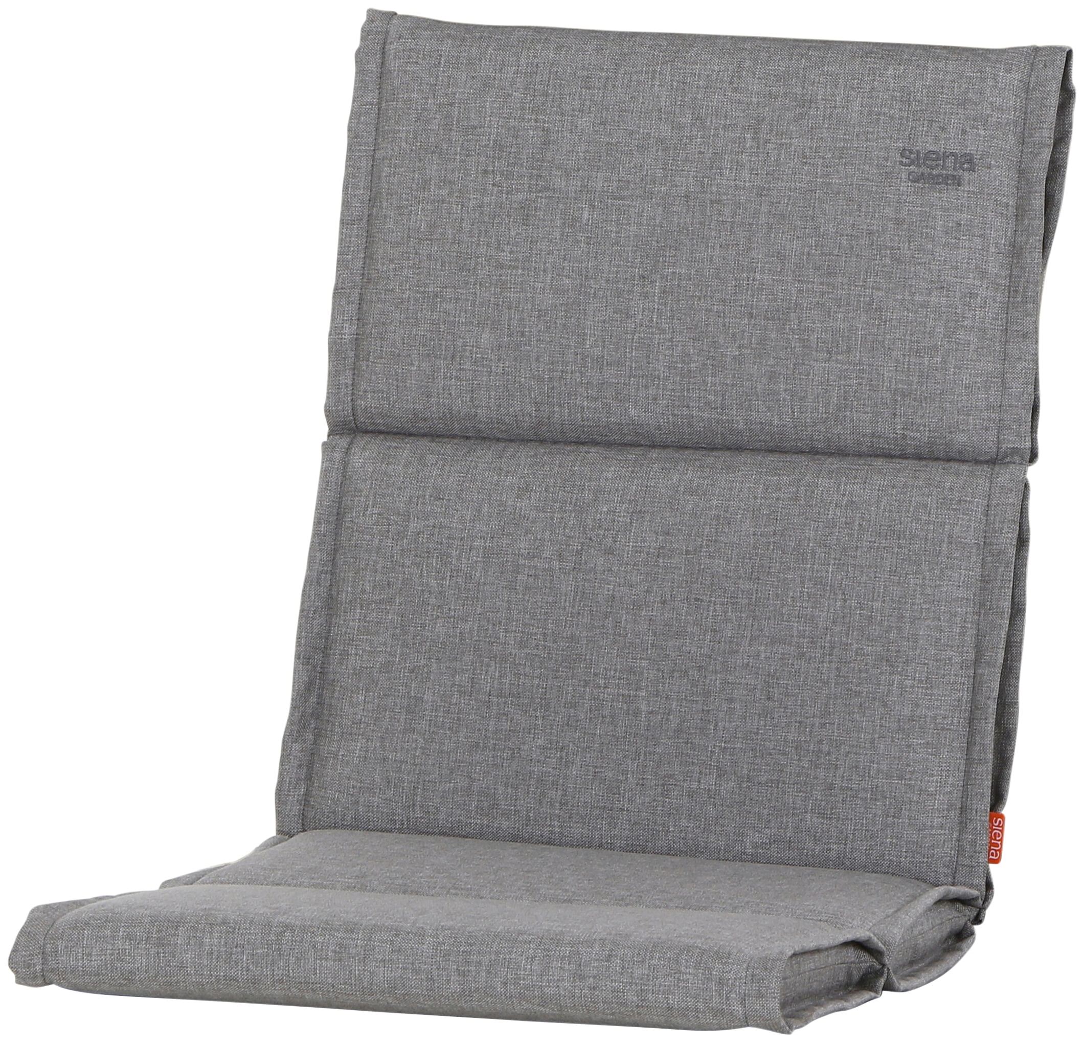 Polsterauflage SIENA GARDEN "Stella", silber (silberfarben), B:48cm H:6cm T:100cm, Olefin (Polypropylen), Polsterauflagen, Polsterauflage, B/T: 48x100 cm