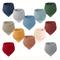 TEMU 12 Pack Solid Muslin Baby Triangle Bibs Baby Bibs 100% Cotton Unisex 12 Solid Colors Set Great For Teething And