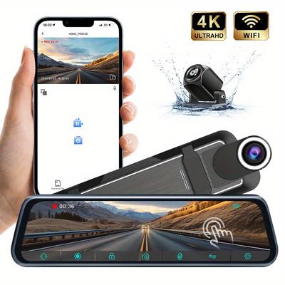 TEMU 4k+1080p Car , Car And Rear , , - Car Dvr 6.99- Ips , 24- , For Ensuring