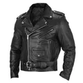 Giacca da uomo in pelle Pu Giacca da motociclista moda slim fit con colletto alla coreana Giacca da uomo con cerniera diagonale con risvolto da motociclista antivento