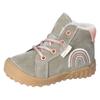 Lauflernschuh PEPINO BY RICOSTA "Dusty WMS: weit", Kinder, Gr. 24, bunt (eukalyptus, rosa), Leder, Textil, casual, Schuhe, Babystiefel, Winterschuh, Schnürstiefel mit wärmender Schurwolle